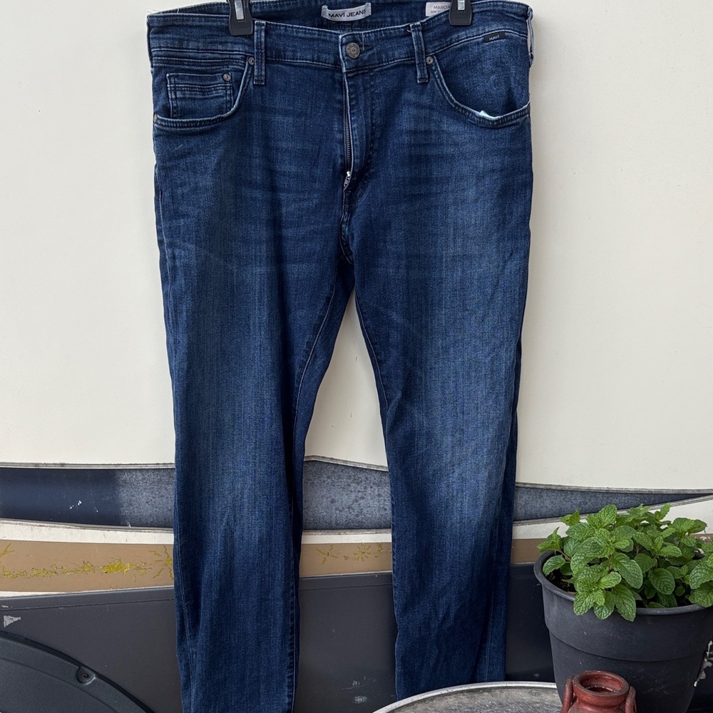 Mavi Dark Blue Straight Men's Jeans